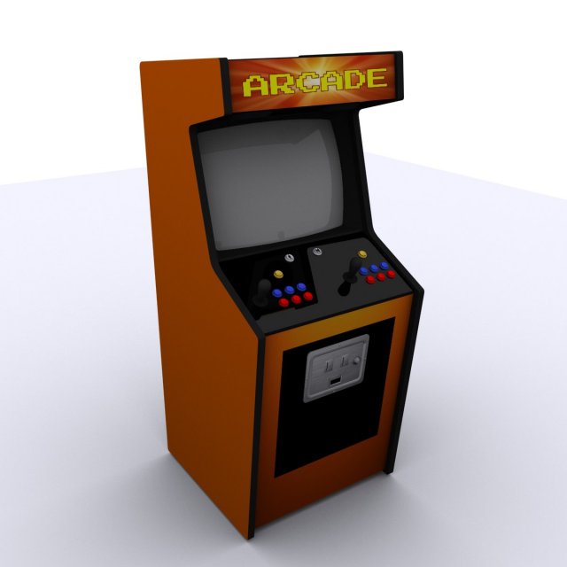 3d arcade cabinet model