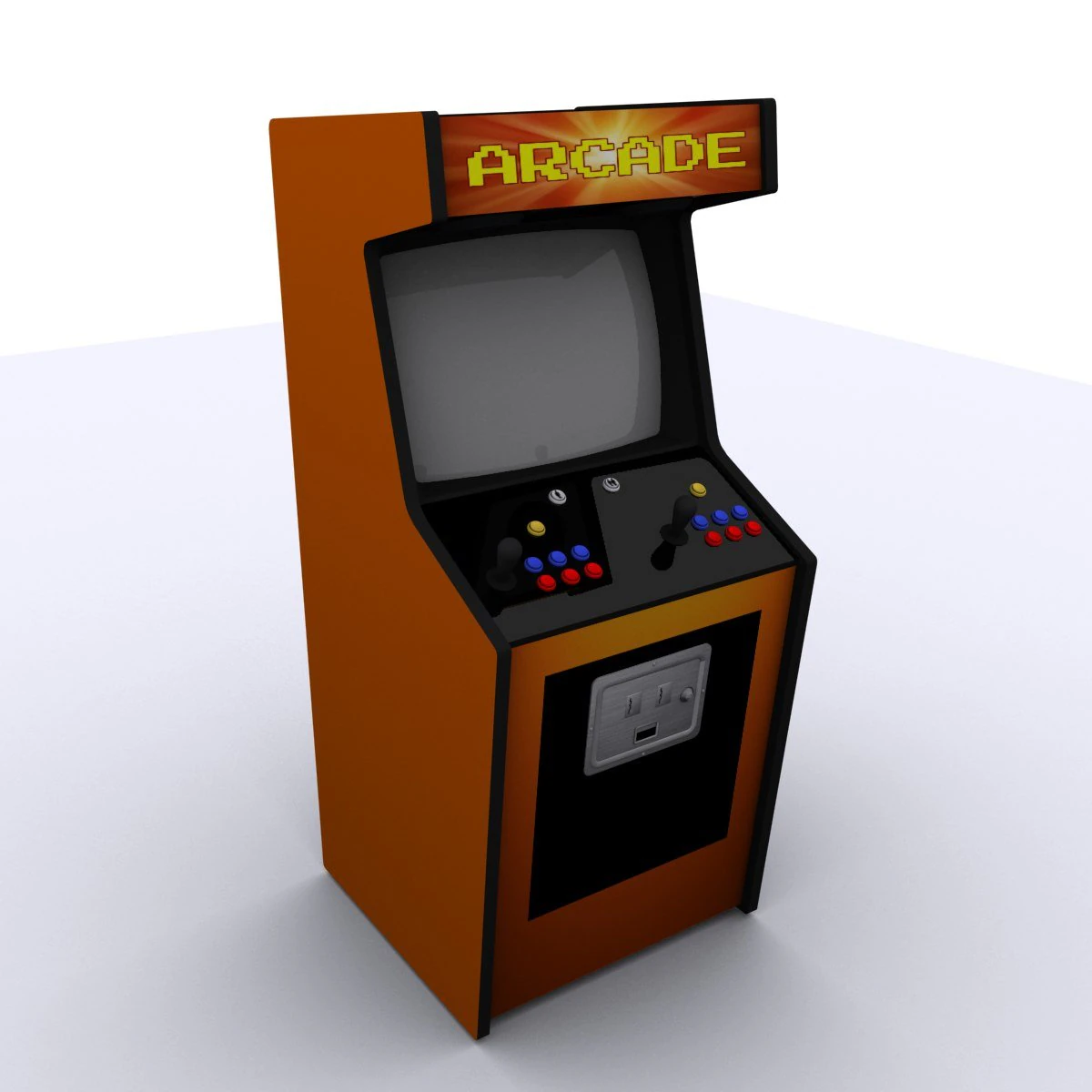 arcade machine 3D Model .c4d .max .obj .3ds .fbx .stl .blend 