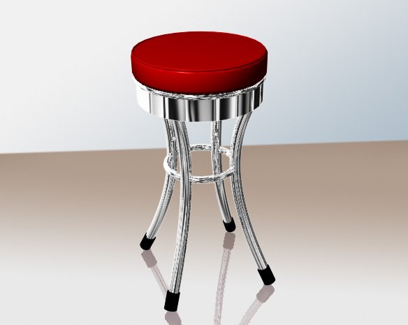 stool 3D Model .c4d .max .obj .3ds .fbx .stl .blend 