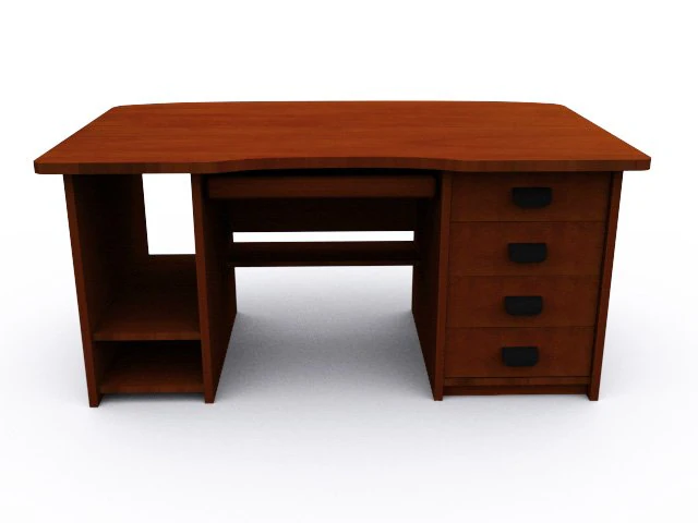 computer desk 3D Model .c4d .max .obj .3ds .fbx .stl .blend 