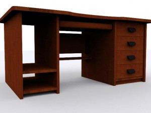 computer desk 3D 模型