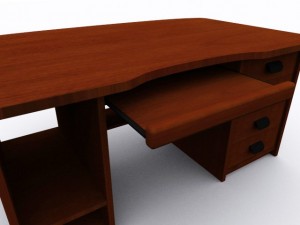 computer desk 3D 模型