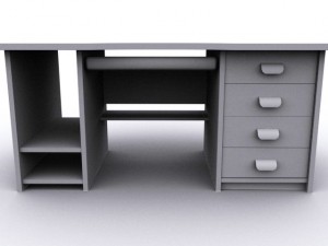 computer desk 3D 模型