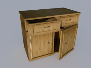 nightstand Modello 3D