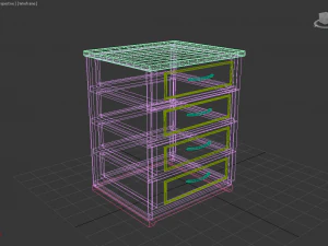 bedside table 3D Model