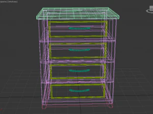 bedside table 3D Model