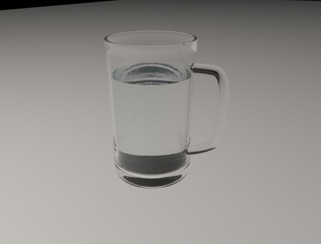 cup water 3D Model .c4d .max .obj .3ds .fbx .stl .blend