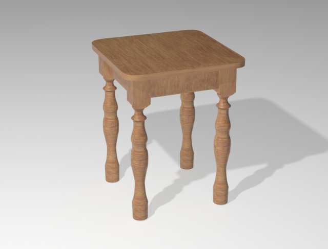 stool 3D Модель .c4d .max .obj .3ds .fbx .stl .blend 