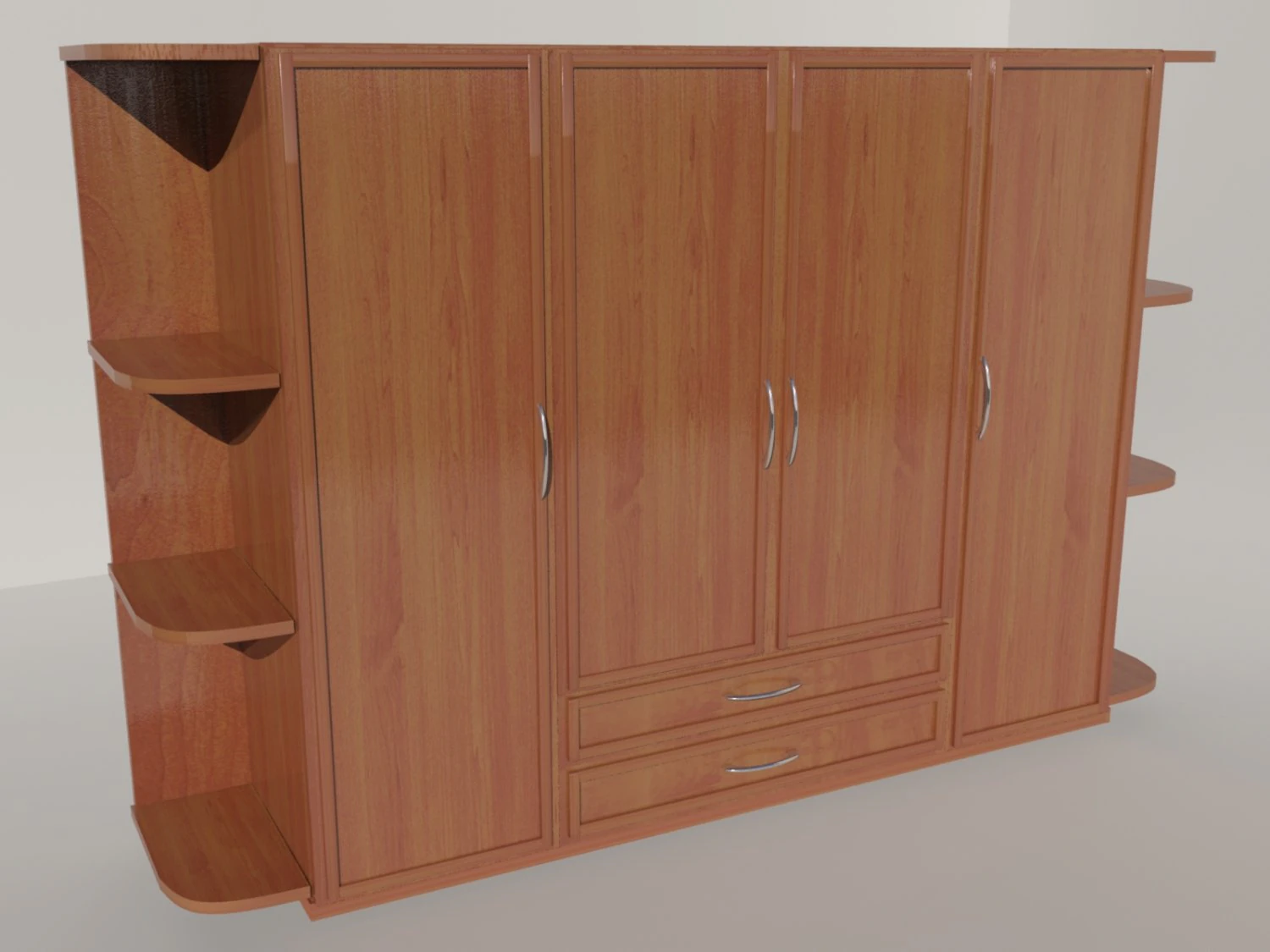 wardrobe 3D Model .c4d .max .obj .3ds .fbx .stl .blend 