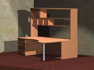 computer desk 3D Model