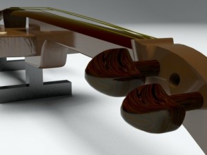 violin 3D 모델
