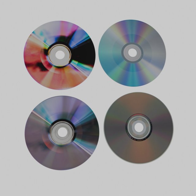 collection 4 cds 3D Model .c4d .max .obj .3ds .fbx .stl .blend 