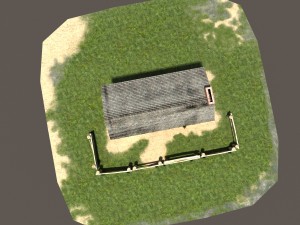 derelict house barn low poly 151 3D Model