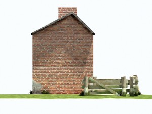 derelict house barn low poly 151 3D Model