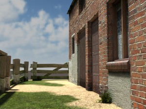 derelict house barn low poly 151 3D Model