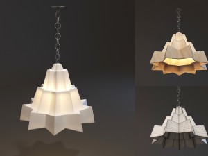 triangle lamp 3D 模型