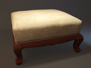 Footrest furniture 3D Model
