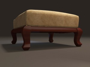 Footrest furniture 3D Model