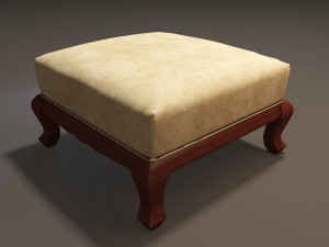 Footrest furniture 3D Model
