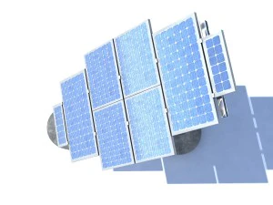 solar panel farm high detaile 3D Model