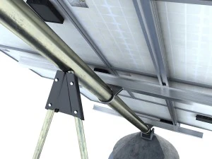 solar panel farm high detaile 3D Model