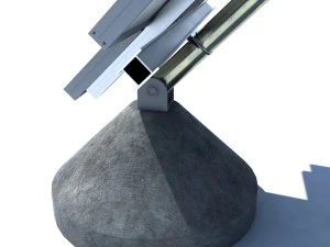 solar panel farm high detaile 3D Model