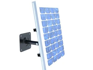 panel solar de montaje en pared alto detalle Modelo 3D