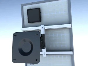wall mount solar panel high detaile 3D Model