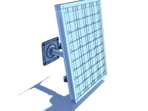 wall mount solar panel high detaile 3D Model