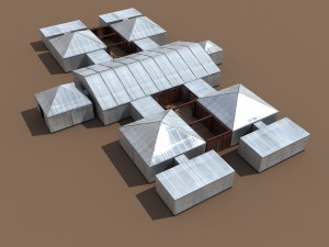 event tents v20 customizable 3D Model