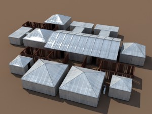 event tents v20 customizable 3D Model