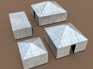 event tents v20 customizable 3D Model