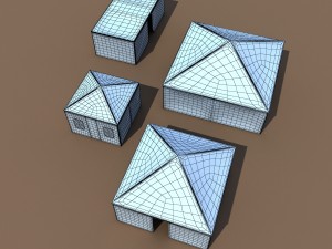 event tents v20 customizable 3D Model