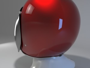 retro motorcycle helmet with face cover Modello 3D