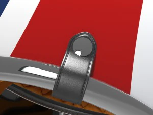 retro motorcycle helmet 3D Model