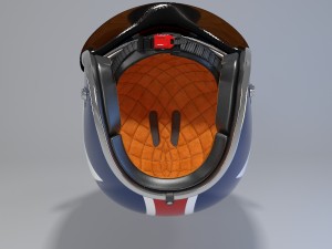retro motorcycle helmet 3D मॉडल