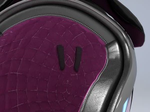 pink retro motorcycle helmet 3D Model