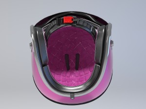 pink retro motorcycle helmet 3D मॉडल