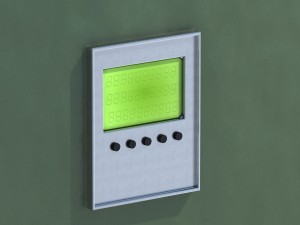single stand solar panel riged 3D 模型