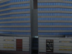 office mall building low poly 3D Model