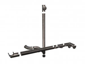 old aluminium gutter system pbr 3D Model