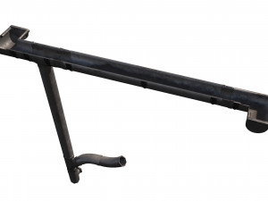 old aluminium gutter system pbr 3D-Modell
