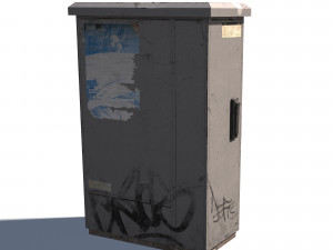 old aluminium gutter system pbr 3D Модель