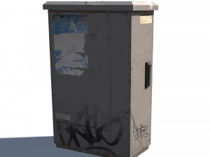 old aluminium gutter system pbr 3D Model
