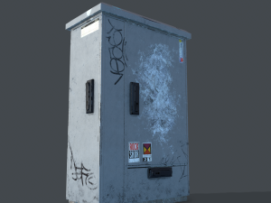 old aluminium gutter system pbr 3D Модель