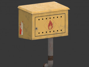 gas box pbr Modelo 3D