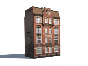 集合住宅 192 低ポリ 3D 3Dモデル