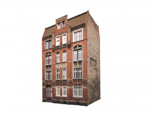 apartment house 192 low poly 3d 3D Модель