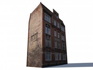 apartment house 192 low poly 3d 3D Модель