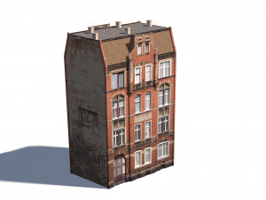 apartment house 192 low poly 3d 3D Модель